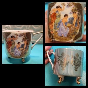 VTG Royal Sealy Porcelain Footed Tea Cup